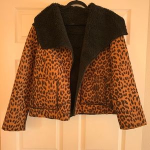 MINKPINK Reversible Leopard Jacket